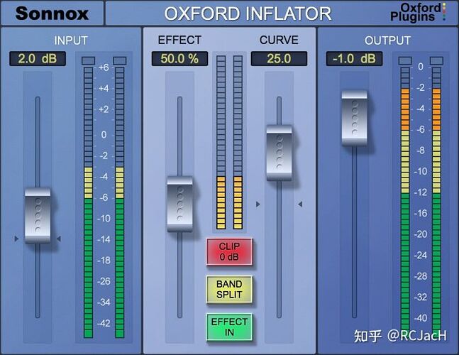 来自官网的Sonnox Oxford Inflator界面图