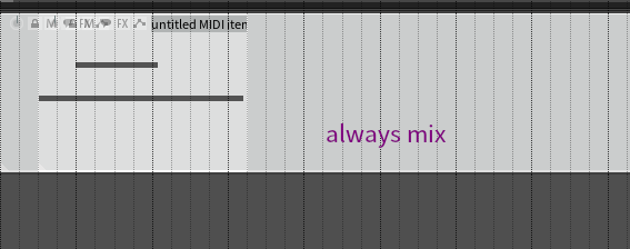 always mix